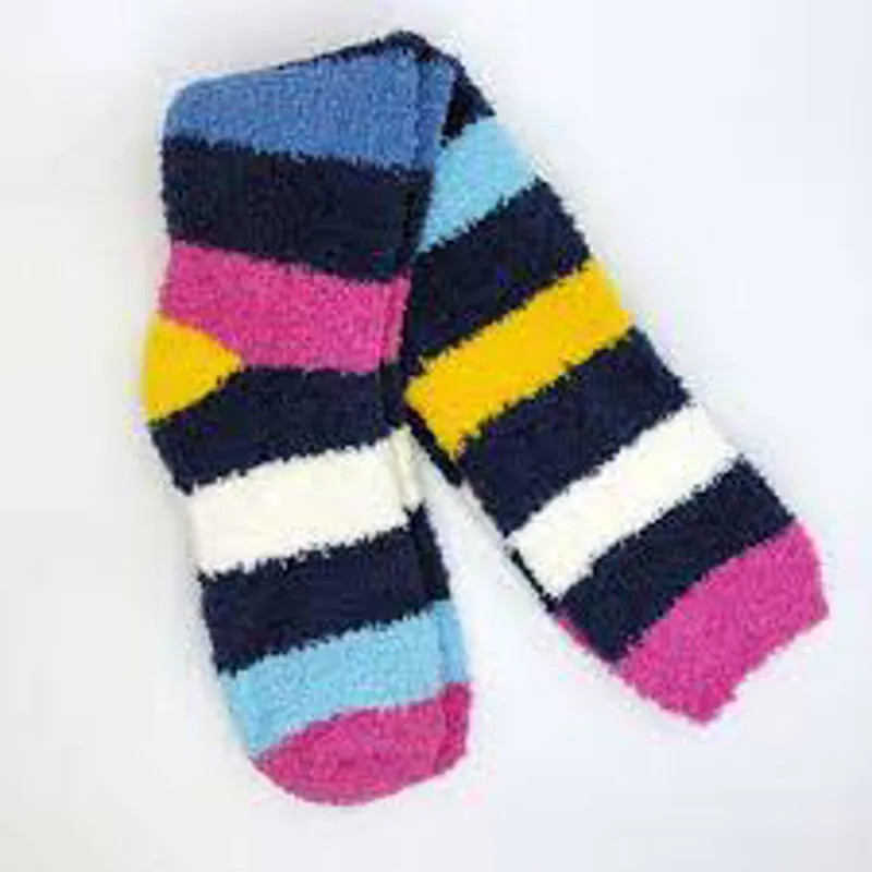 Lazy Jacks Ladies Fluffy Socks Twilight Multi